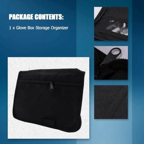 Universal Car Glove Box Organiser with Multi-Pocket Zipper — view 5