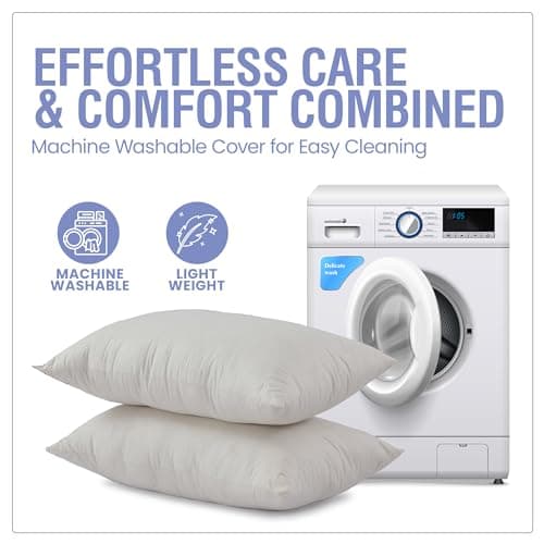 Sleep&Snuggle Organic Cotton Pillow for Neck and Shoulder Pain - Down Alternative Filling - Ideal for Back and Side Sleepers - Hypoallergenic Breathable - Pack of 1 — view 6