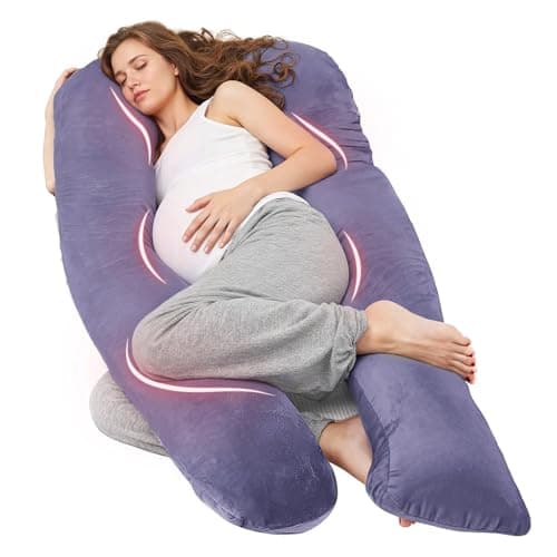 Nuliie Pregnancy Pillow for Sleeping, U Shaped Full Body Pillow