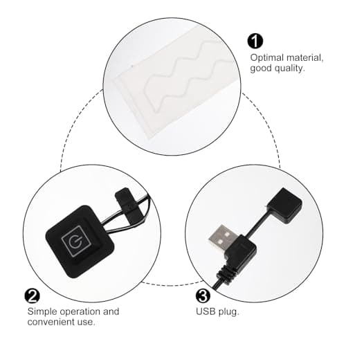 Heating Film Pad Carbon Fiber Portable Warm Supply for Women — view 3