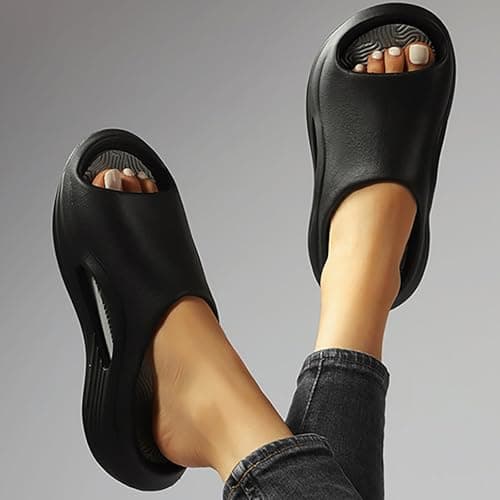 Orthopedic Slippers for Women Plantar Fasciitis Arch Support Comfy Shoes Non-Slip Slipper Trendy Winter Casual Flat Sandals Indoor Outdoor Beach Slides Pool House Holiday Home Sliders — view 5