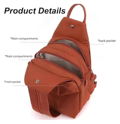 AngloCrate 3 In 1 Anti-Theft Travel Tote Bag, Mini Multi-Use Front Chest Bag, Dual Shoulder & Crossbody Wear Backpack(Black) — view 4