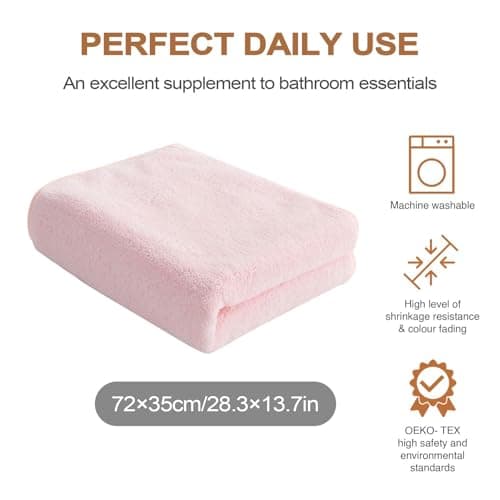 Generico Coral Office Towel Set-Increase Your Experience with | Fleece Bath Towels for Gym, Fitness, Bathroom, Hotel, Travel & Spa — view 6