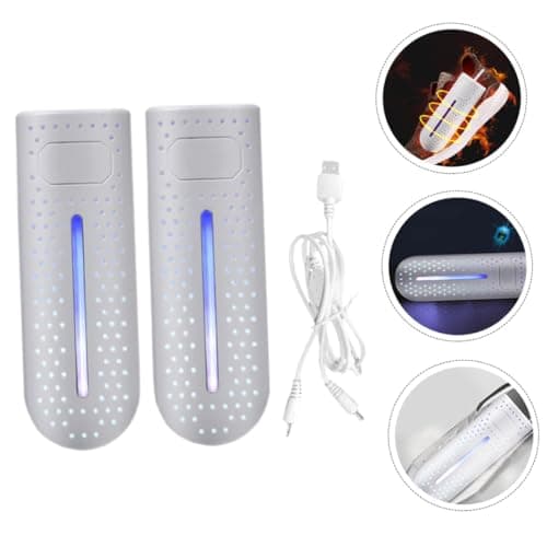 CTIRCHIU Electric Shoe Dryer with Deodorizer and Timer Lightweight Abs Material Quick Dry Shoes for Travel and Hotel Use Portable White Boot Warmer with USB Powered Light — view 3