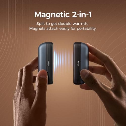 OCOOPA Hand Warmers Rechargeable 2 Pack, Electric Handwarmers Pocket Reusable Portable, USB Hand Warmers 2 in 1 Magnetic, 3 Levels Heat Instant, Safety Certified, for Golf Outdoor Skiing, UT2S Mini — view 4