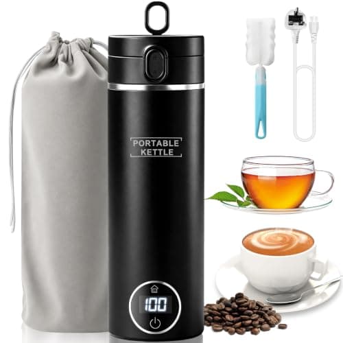 Portable Travel Kettle 500ml, Electric Kettle with 6 Temperature Settings