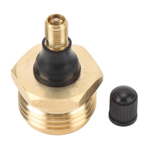 Aramox Blow Out Plug Brass RV Winterizing Adapter Fitting for Water Hose, Clears RV Pipes for Motorhome Travel Trailer, Simple Winter Prep and Line Blowout Use