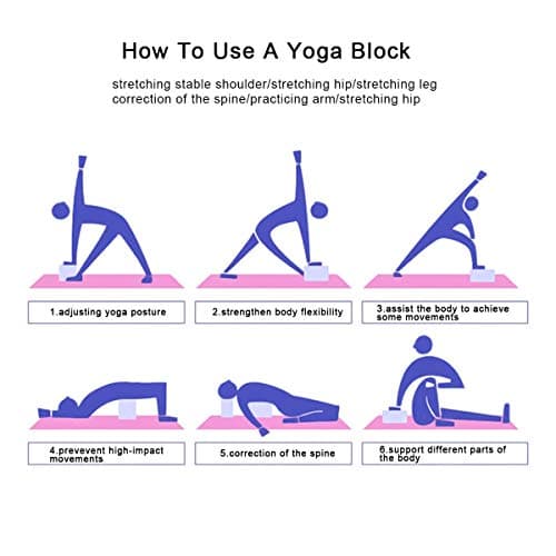 Yoga Starter Kit 5Pcs - Blocks and Strap Set, Pilates Ball, Exercise Resistance Loop Band, Stretching Belt - Equipment and Accessories for Home, Gym Training (Pink) — view 6