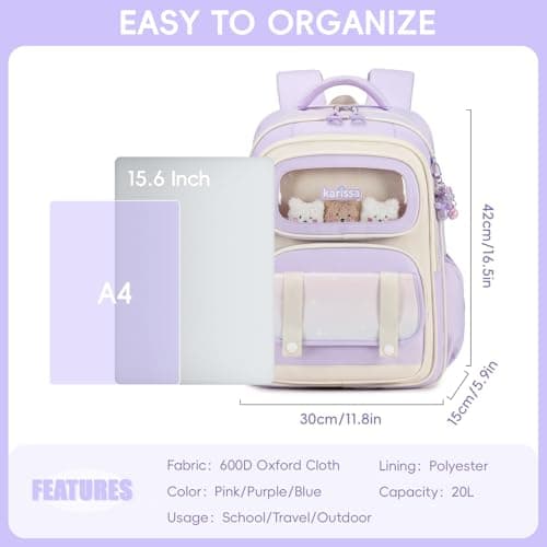 Tanou Girls Backpack Ergonomic School Bag Girl Children's Backpacks Cute — view 4