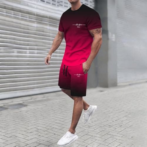 Générique Men's 2 Piece Set Safari Outfit Multi-Pocket Shirt and Shorts Resistant Breathable Cotton Fashion Practical for Travel Nature Photography A30, Win2, XL — view 3