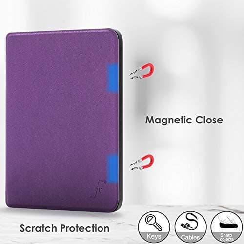 Forefront Cases Case for New Amazon Kindle (16 GB) 6" (11th Generation - 2024 & 2022 Models) - Purple - Slim, Light & Protective, Smart Auto Sleep-Wake Function Cover for Kindle 6" — view 3