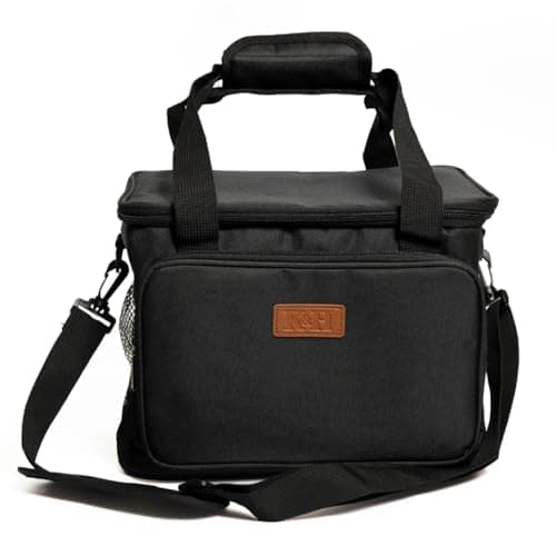 15L Insulated Cool Bag for Men & Women, Leak-Proof Thermal Lunch & Picnic Soft Cooler, Reusable Lunch Tote for Work, Beach, Travel, Black — view 2
