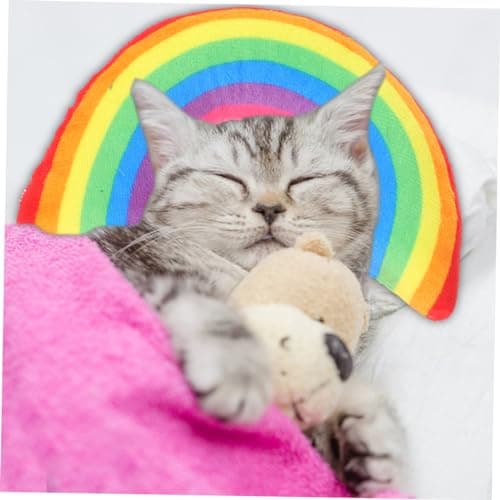 Ipetboom 6 Pack U Shaped Cat Calming Pillow with Built-in Catnip, Polyester and Pp Cotton Pet Toy for Indoor Relaxation, Soft Neck Support Cushion for Cats — view 5