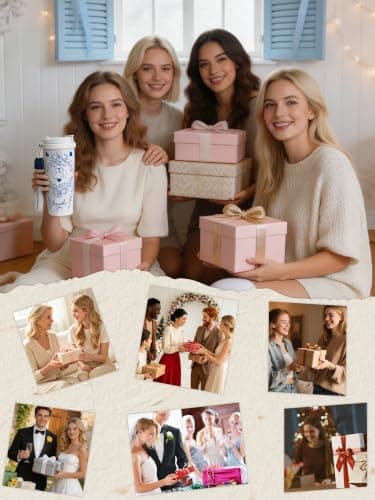 Bride Squad Bride Tumbler - Bachelorette Party Cups for Bridal Shower & Engagement - 22oz Stainless Steel Bride Cup with Double-Model Lid — view 4