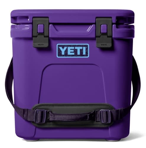 YETI Roadie 24 Cool Box (Pace Purple) – Portable Cooler Box with PermaFrost Insulation – Fits 33 Cans or 11.8 kg Ice – Tall Design Fits Wine Bottles – Compact Ice Cooler for Travel – 5 Year Warranty