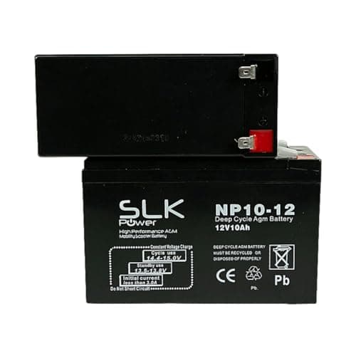 SLK Power Mobility Scooter AGM Battery Pair of 2 x 12v 10ah Reliable And long Lasting Replacement Batteries For Electric Scooters And Wheelchairs — view 6