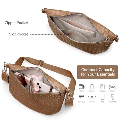 KALIDI Sling Crossbody Bum Bag for Women Fanny Pack Waist Bag for Hiking — view 4