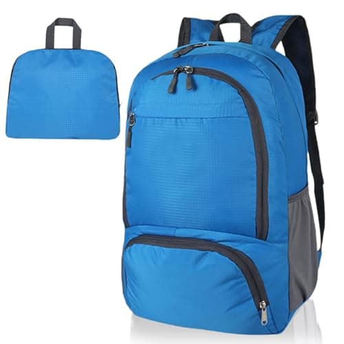 FENGZIZH Foldable Lightweight Travel Backpack, 30L Waterproof Rucksack