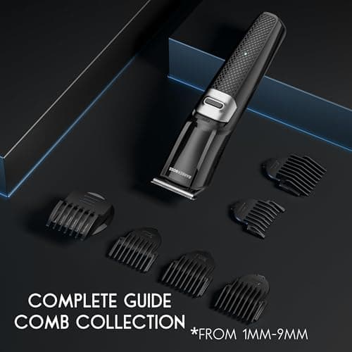 BarberBoss Cordless Grooming Kit for Men, Beard Trimmer, Hair Clipper & Nose Hair Trimmer, Men’s 3-in-1 Facial Groomer with USB Charging — view 4
