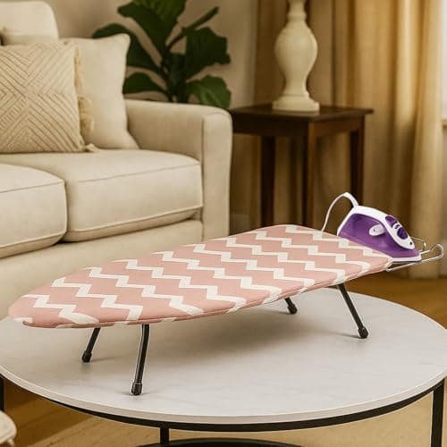 GREENSAPPIRE Tabletop Ironing Board 1PC 82x32cm Foldable Iron Rest Pink — view 6