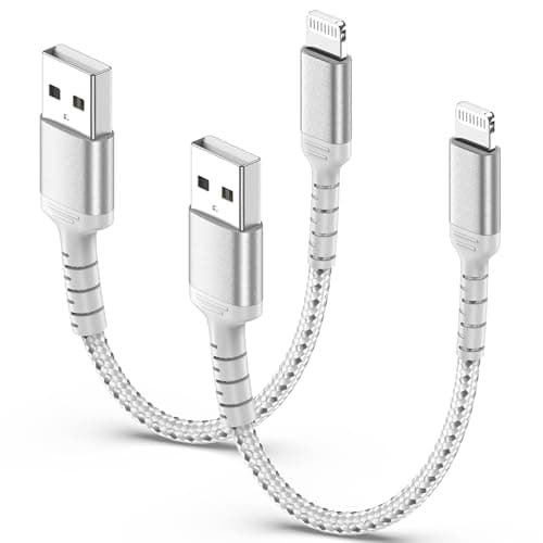 ULIFTUS Short Lightning Cable, 15CM, 2 Pack iPhone Charger Cord