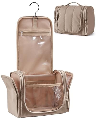 BAGSMART Hanging Toiletry Bag for Women, Large Travel Wash Bag Makeup Case