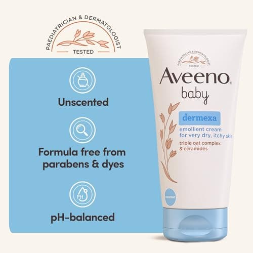 Aveeno Baby Dermexa Emollient Cream for Dry & Itchy Skin (1x 150ml) — view 6