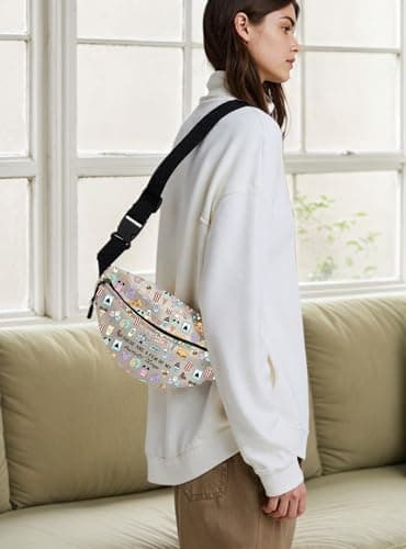Magic Castle Waist Pack Family Vacation Trip Chest Bags Fairytale Fans Gift For Mouse Snack Lover (thing WB) — view 3
