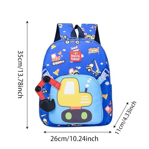 Generisch 2026 Backpack Cute Kids Backpack Lightweight Ergonomic Support Large Capacity School for Boys and Girls Trips Travel, darkblue, standard size, Daypack Backpacks — view 3
