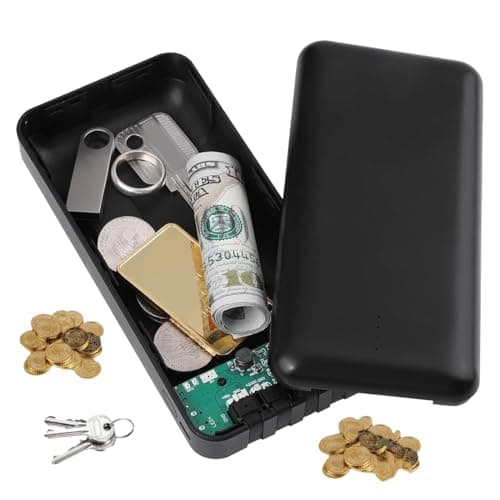Secret Safe,Anti-Theft Storage Box,Anti-Theft Power Bank Design Fake Safe - for Home Travel Safety Car Keys Valuables Cash Airplane Luggage Purse Tote Bag Backpack