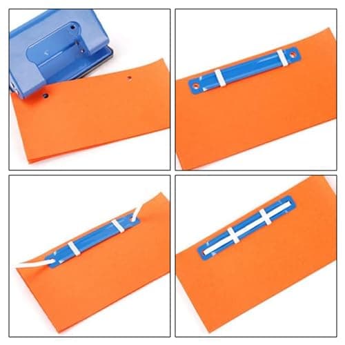 Bamyli 50PCS Paper Fasteners, 80mm Metal 2-Hole File Fastener, Filing Clip, File Strip Binders for Office School Folder Multicolor — view 4