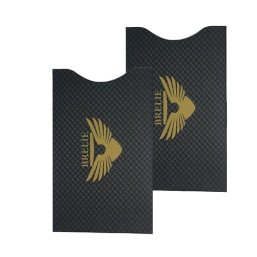 BRELIE RFID Blocking Sleeves- Credit Card/Passport, Contactless Security Protector, Protection from Cyber & Identity Theft, Credit Card x6 & Passport Sleeves x2 Each Pack