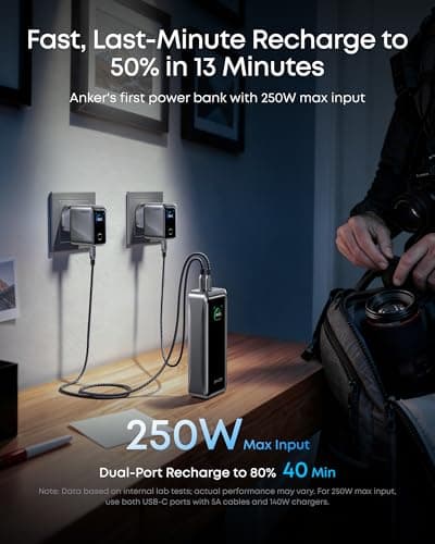 Anker Prime Power Bank, 26,250mAh 300W Fast Charging — view 4