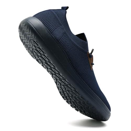 VGPSFN Men's Loafers Slip on Boat Shoes Business Oxford Walking Running Shoes Anti Skid Tennis Soft Mesh Gym Workout Sneakers Breathable Lightweight Adjustable Casual Dark Blue UK 10 — view 4