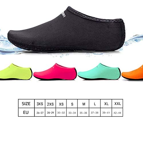 Uncle Paul Water Socks Black Adult Indoor Barefoot Beach — view 3