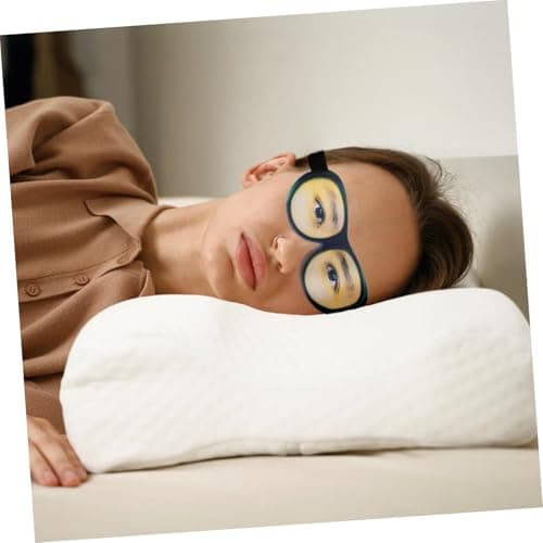 3D Funny Sleep Mask Black Polyester Breathable Eye Shade — view 4