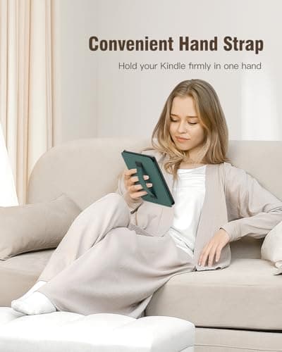MoKo Case for 7" Ebook Reader(12th Gen 2024) and E-Reader, Midnight Green — view 3