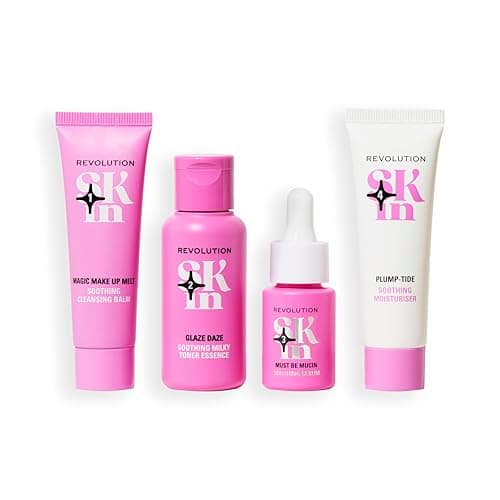 Revolution Skin, Go Gentle 4 Step Starter Kit, Skincare Set Includes Cleanser, Toner, Serum & Moisturiser, Vegan & Cruelty-Free, 4 Products Included — view 2