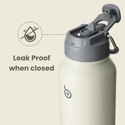 BOTTLE BOTTLE Insulated Water Bottle 950ml Stainless Steel with Straw and Pill Box — view 4