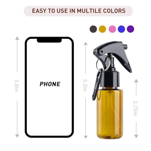 TANSHINE Mini Fine Mist Spray Bottle 50ml 5 Pack — view 6