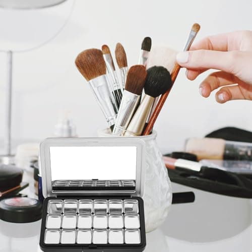 DIY Eyeshadow Storage Box 18 Grids Magnetic Plastic Iron Black — view 6