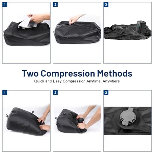 Professional Vacuum Storage Bags with Wireless Electric Pump, Reusable space saver vacuum storage bags for Clothes, IP67 Waterproof and Airtight Valve for Outdoor Camping, Travel and Home — view 5