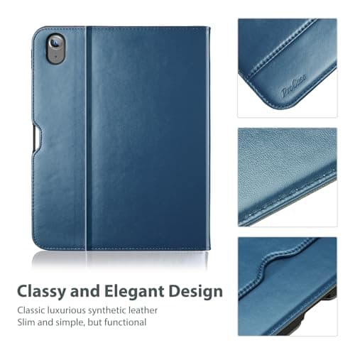 ProCase Leather Case for iPad A16 11th Gen 2025/10th Gen 2022 -Teal — view 6
