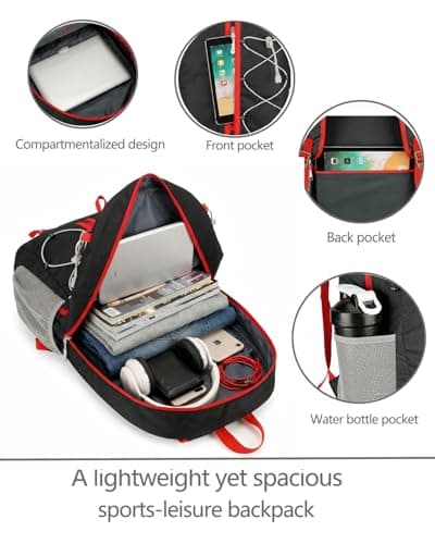 szyanlai Hiking Backpack for Men Women, 30L Ultra Lightweight Foldable Waterproof Rucksack,Back Pack Rucksack for Men Women Kids Camping Travel — view 3