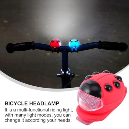Red Waterproof Bike Light Front Head Lamp for Helmet and Bike — view 5