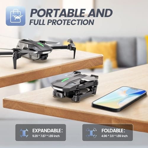 DEERC D70 Mini Drone for Kids and Adults with 1080P HD Camera, Foldable — view 6