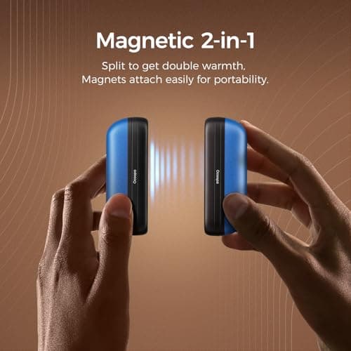 OCOOPA Hand Warmers Rechargeable 2 Pack, Electric Handwarmers Pocket Reusable Portable, USB Hand Warmers 2 in 1 Magnetic, 3 Levels Heat Instant, Safety Certified, for Golf Outdoor Skiing, UT2S Mini — view 5