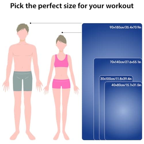 Sevenpers Microfibre Towel Gym towel Quick Dry Navyblue 40x80cm — view 6