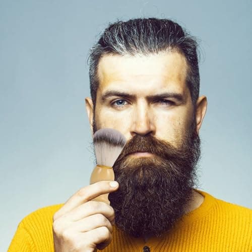 Abaodam Men Beard Brush Set Stainless Steel Bowl Rack Shaving Tool — view 6