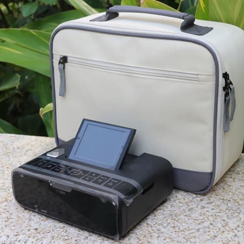 DEARMAMY White Cloth Portable Pouch for Travel Projector and Accessories — view 6